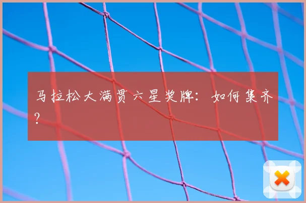 马拉松大满贯六星奖牌：如何集齐？